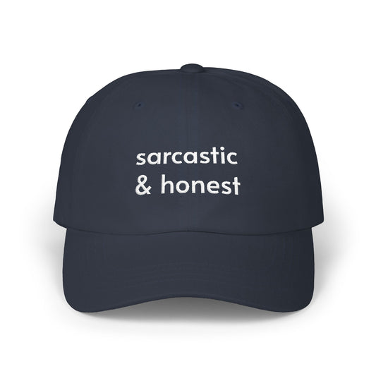 Sarcastic & Honest Hat, Funny Graphic Embroidered Dad Cap, Cute Y2K Aesthetic Unisex Headwear