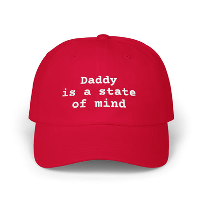 Daddy Is A State Of Mind Hat, Funny Graphic Embroidered Dad Cap, Cute Y2K Aesthetic Unisex Headwear
