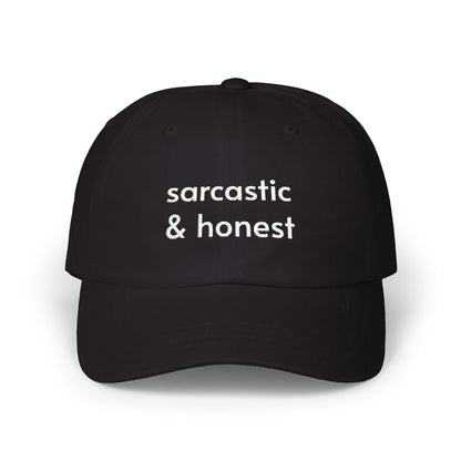 Sarcastic & Honest Hat, Funny Graphic Embroidered Dad Cap, Cute Y2K Aesthetic Unisex Headwear