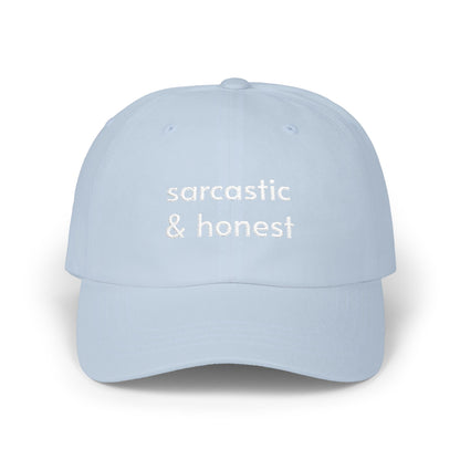 Sarcastic & Honest Hat, Funny Graphic Embroidered Dad Cap, Cute Y2K Aesthetic Unisex Headwear