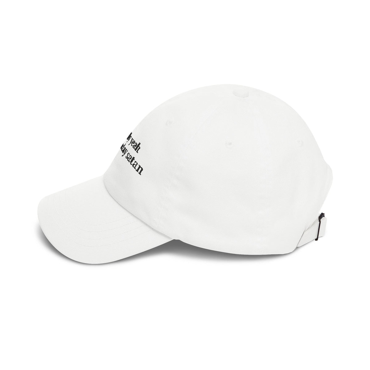 Actually Yeah Maybe Today Satan Hat, Funny Graphic Embroidered Dad Cap, Cute Y2K Aesthetic Unisex Headwear