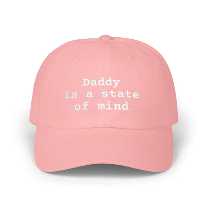 Daddy Is A State Of Mind Hat, Funny Graphic Embroidered Dad Cap, Cute Y2K Aesthetic Unisex Headwear