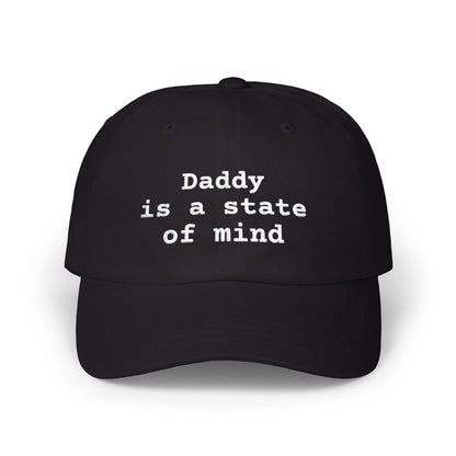 Daddy Is A State Of Mind Hat, Funny Graphic Embroidered Dad Cap, Cute Y2K Aesthetic Unisex Headwear
